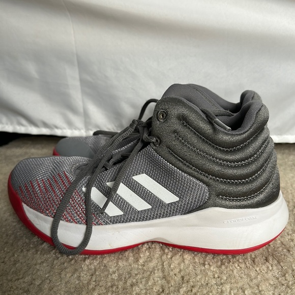 adidas Shoes Adidas Grey And Red Basketball Shoes Poshmark